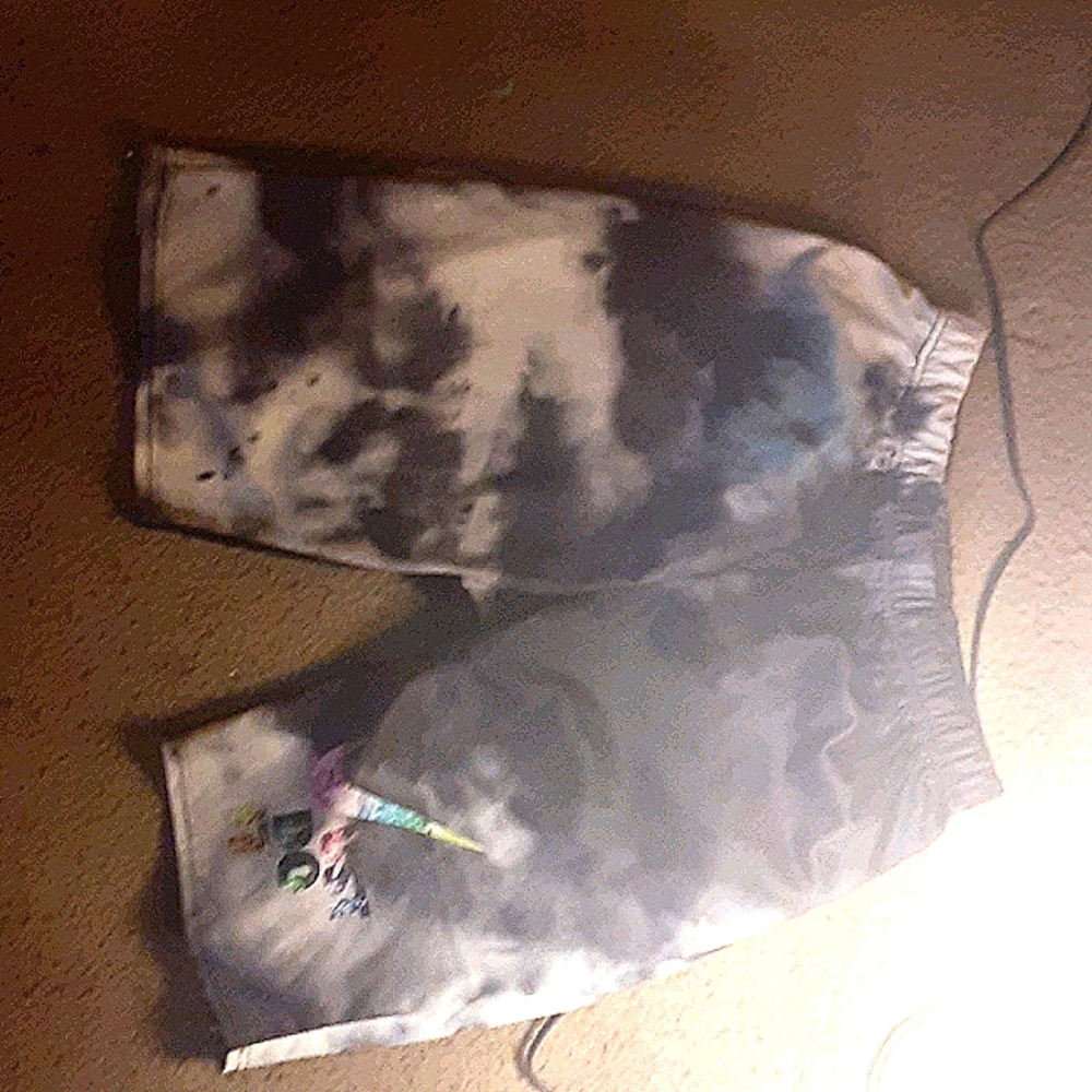 2 piece(shorts and shirt) tie-dye